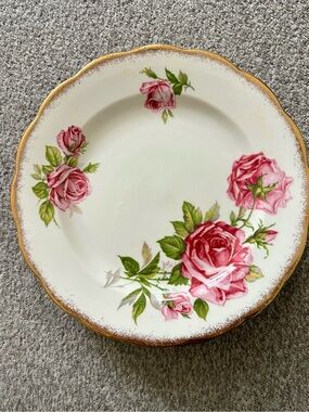 Royal Standard China Orleans Rose Dessert Plates-set of 6